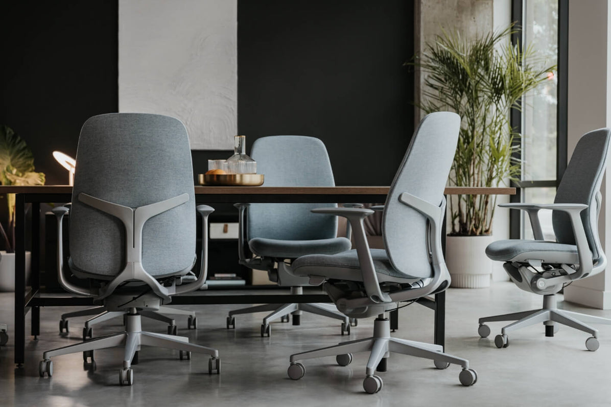 Zody Upholstered Office Chair in lifestyle shot